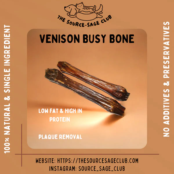 The Source-sage Club Air Dried New Zealand Venison Busy Cone 1pc (~30cm)