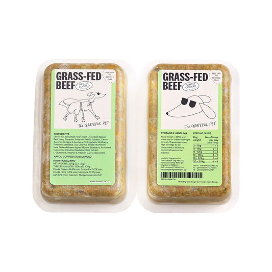 The Grateful Pet - Cooked Cage-Free Beef Dog Food