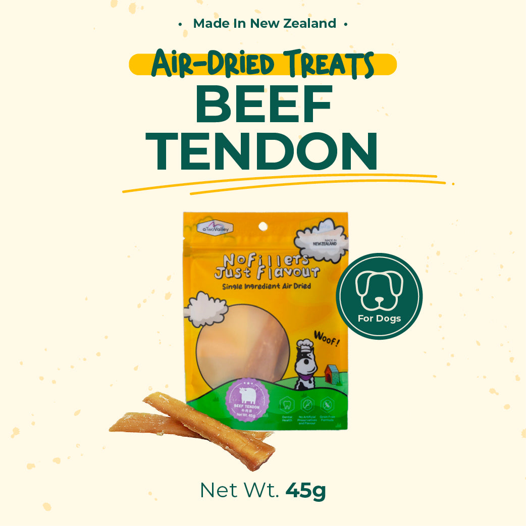 aTwoValley Air-Dried Beef Tendon Dog Treat