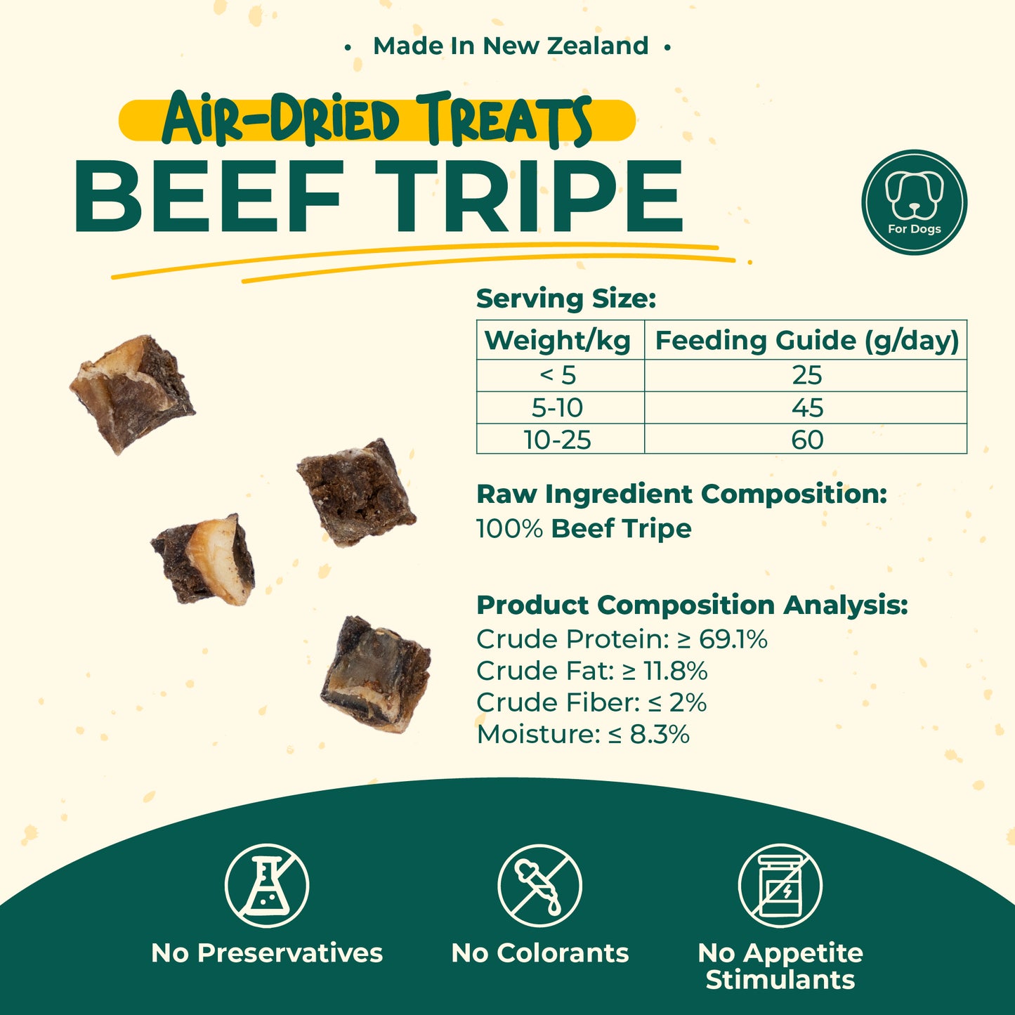 aTwoValley Air-Dried Beef Tripe Dog Treat