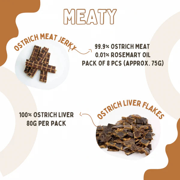 The Source-sage Club Air Dried Ostrich Meat Jerky 8 sticks (~80g)