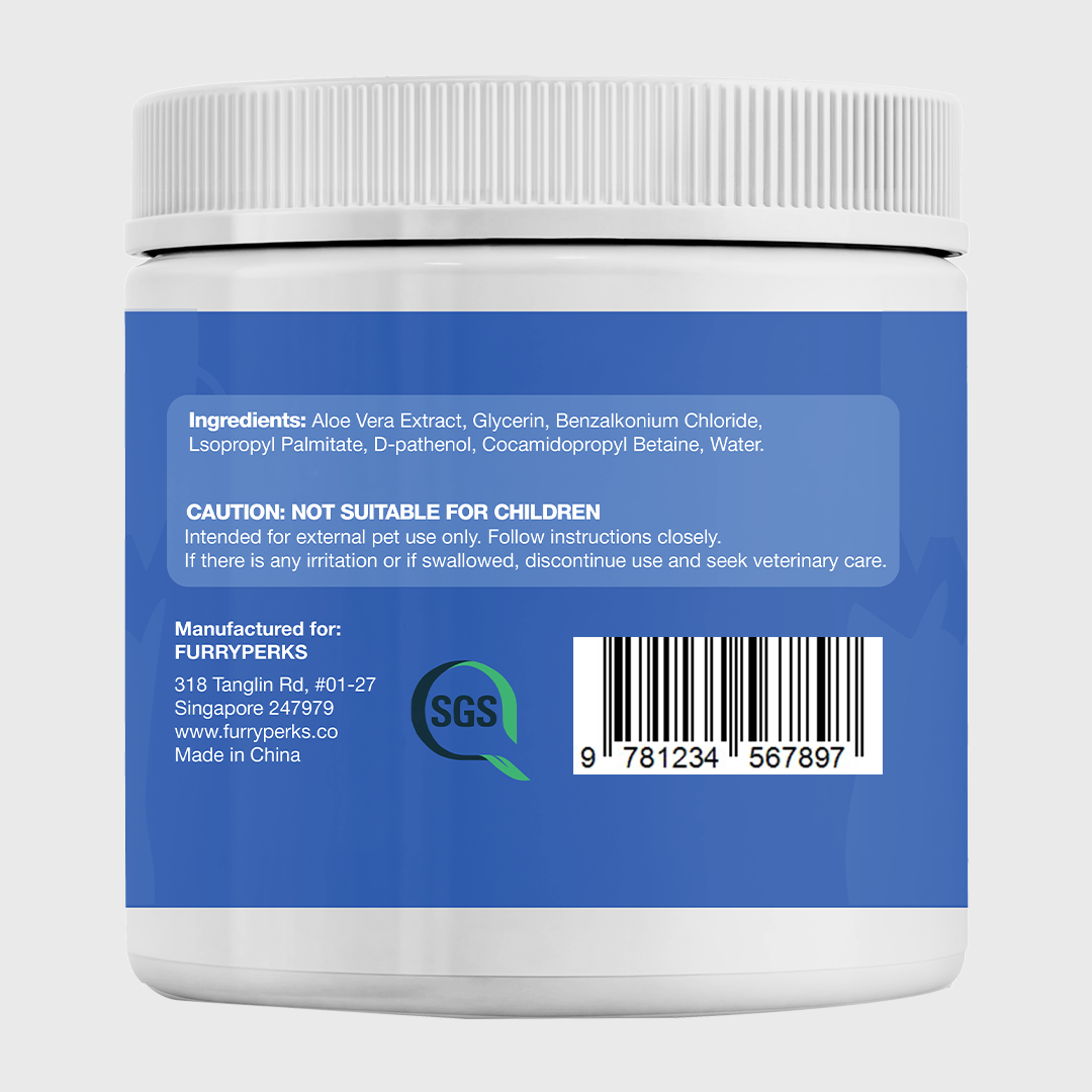 FURRYPERKS For Cats and Dogs | 120 Biodegradable Wipes