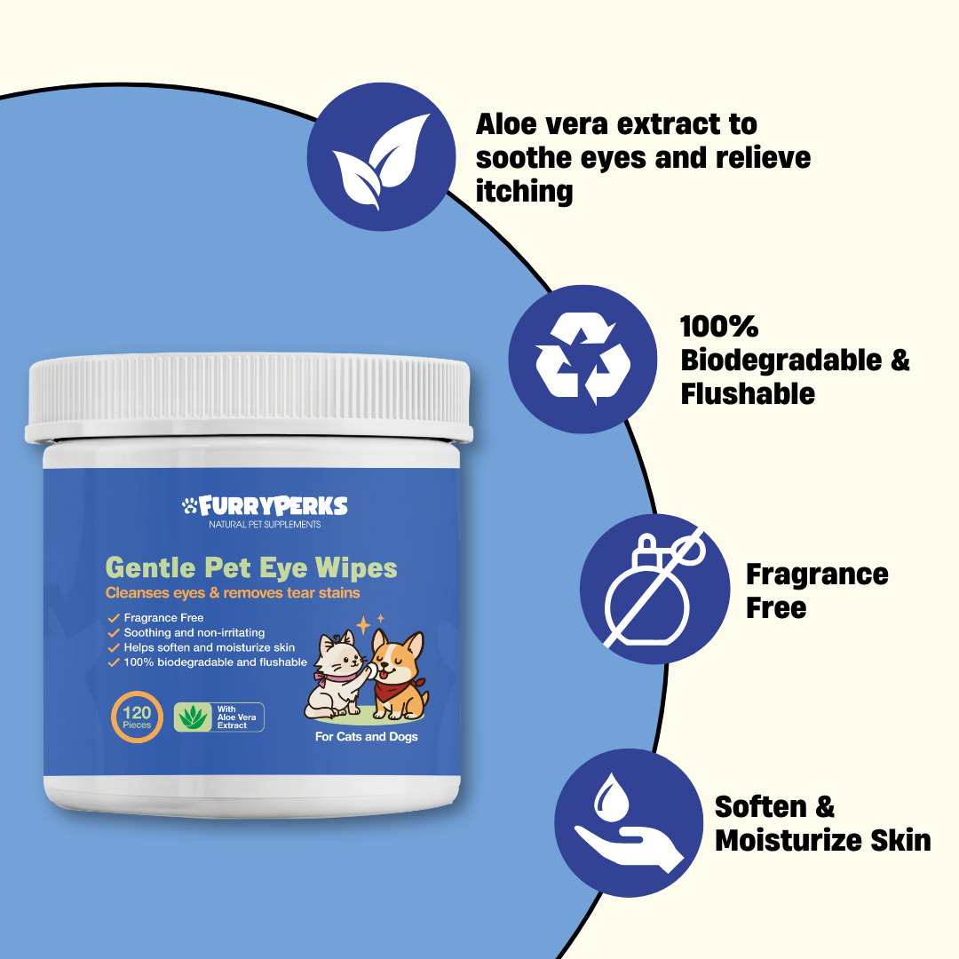 FURRYPERKS For Cats and Dogs | 120 Biodegradable Wipes