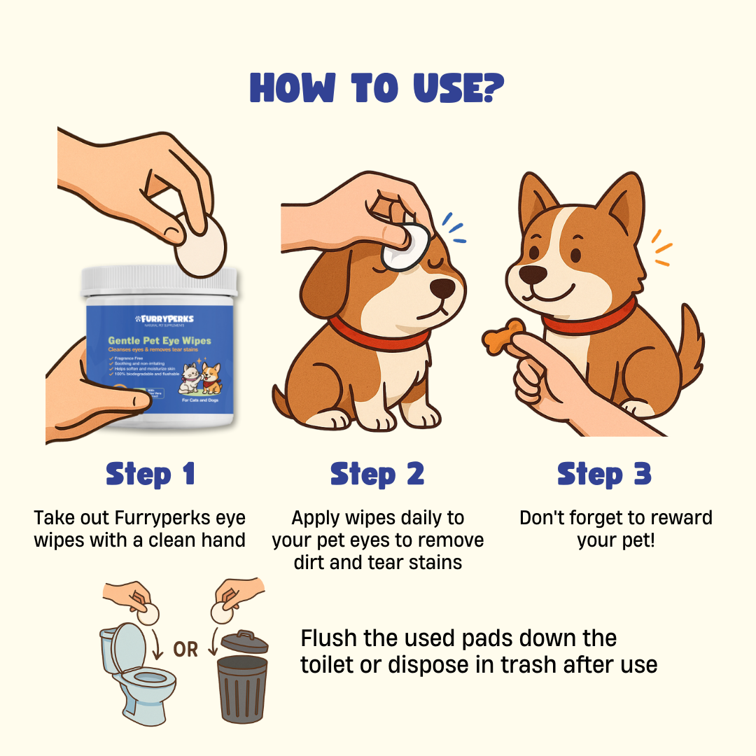 FURRYPERKS For Cats and Dogs | 120 Biodegradable Wipes