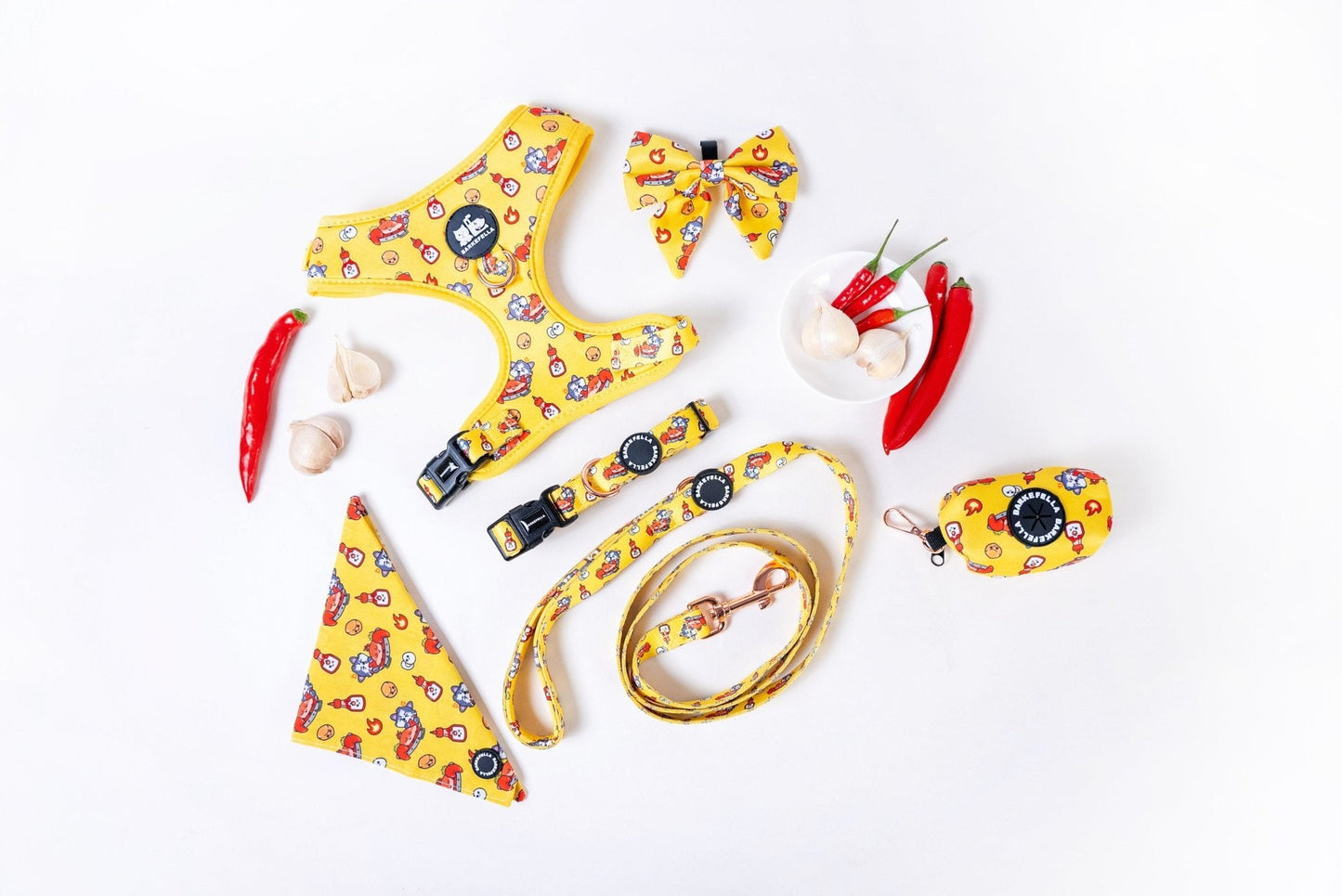 Adjustable Harness || Chilli Crab_Barkefella