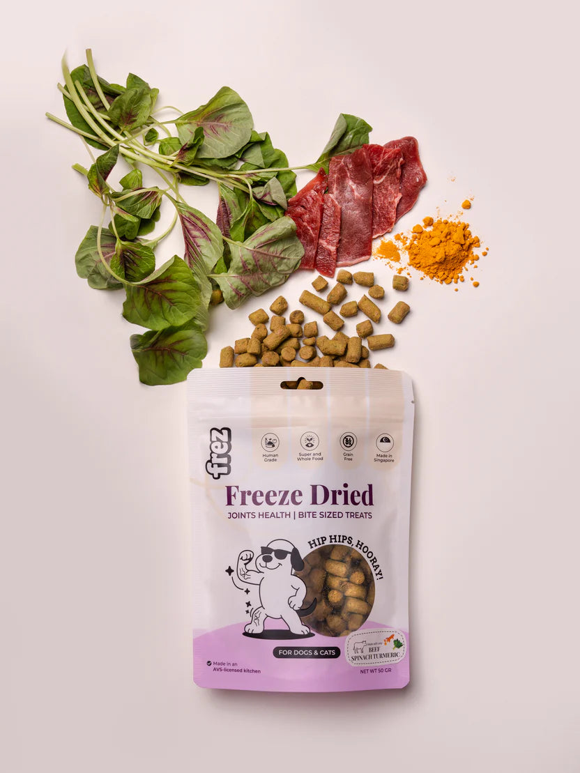 Frez Freeze Dried Beef Spinach Turmeric