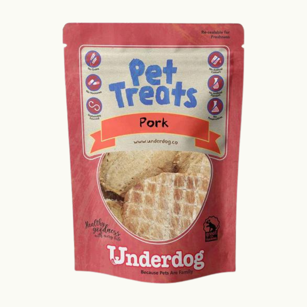 Underdog - Pork Air Dried Dog Treats 80g