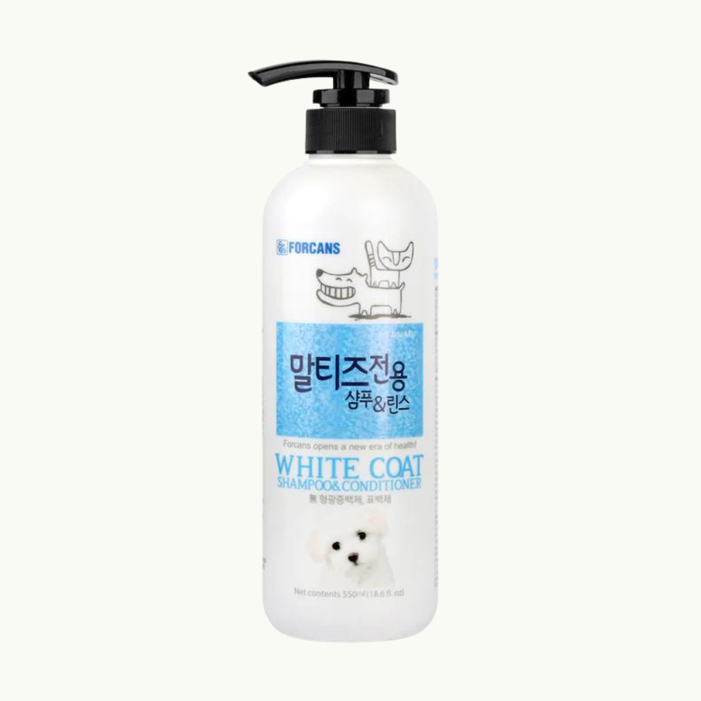 Forcans - White Coat Shampoo & Conditioner For Cats & Dogs 550ml