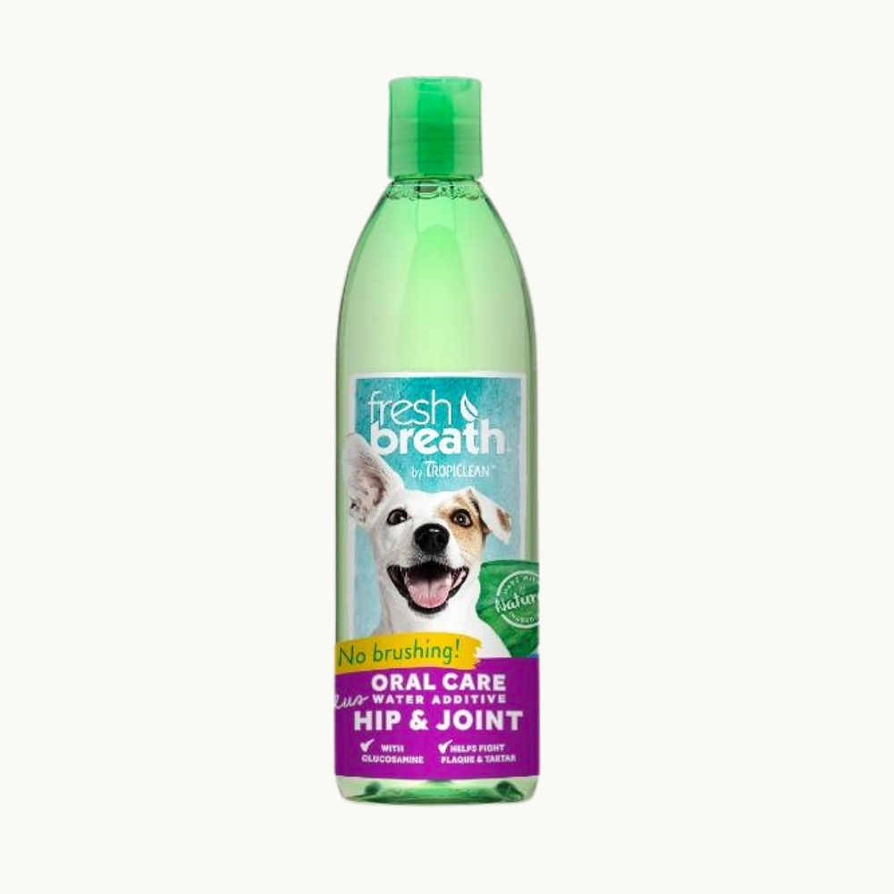 Tropiclean Fresh Breath - No Brushing Water Additive Plus Hip & Joint for Dogs 16oz