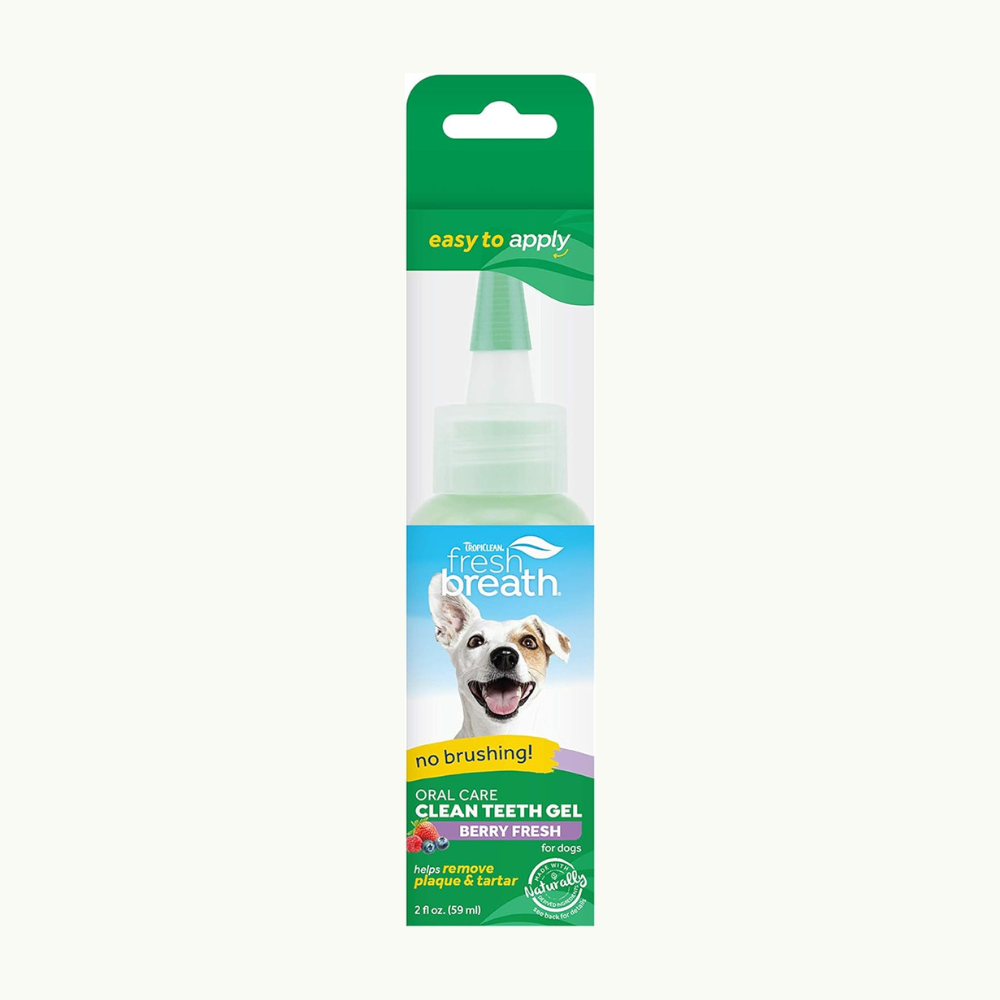 Tropiclean Fresh Breath - No Brushing Clean Teeth Gel for Dogs (Berry Fresh) 2oz