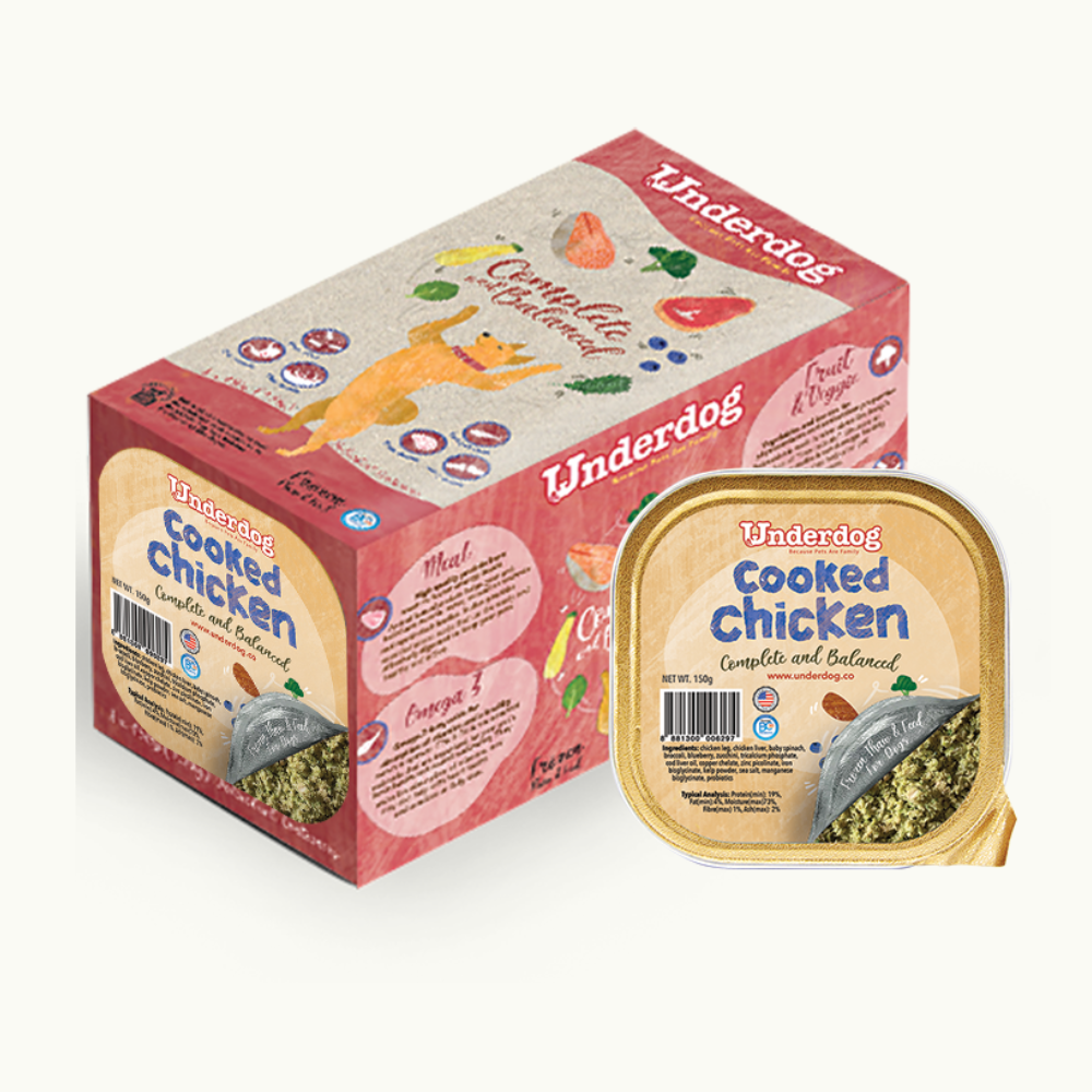 Underdog Cooked Chicken Complete & Balanced Frozen Dog Food 150g
