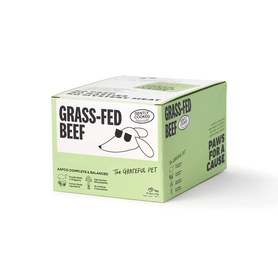 The Grateful Pet - Cooked Cage-Free Beef Dog Food