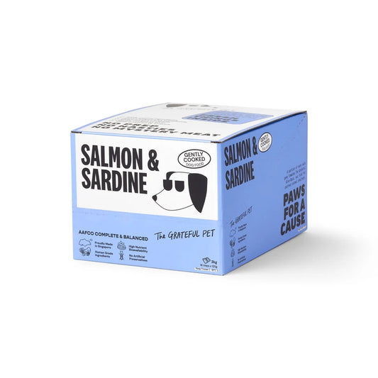 The Grateful Pet - Cooked Cage-Free Salmon & Sardine Dog Food