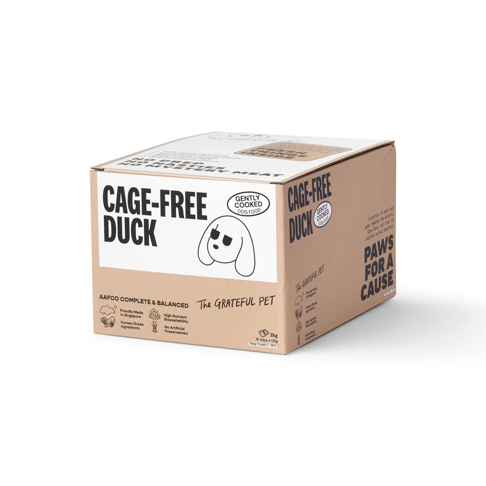 The Grateful Pet - Cooked Cage-Free Duck Dog Food