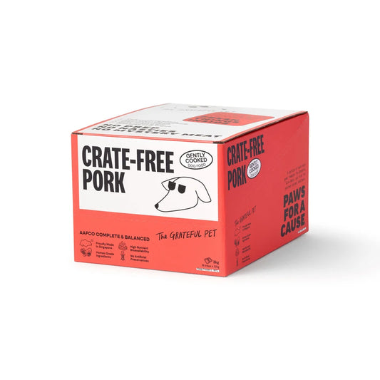 The Grateful Pet - Cooked Cage-Free Pork Dog Food