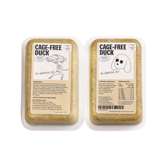 The Grateful Pet - Cooked Cage-Free Duck Dog Food