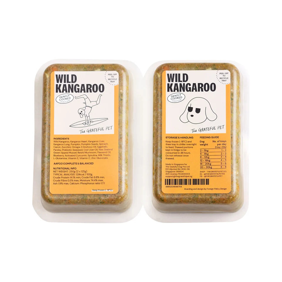 The Grateful Pet - Cooked Cage-Free Kangaroo Dog Food