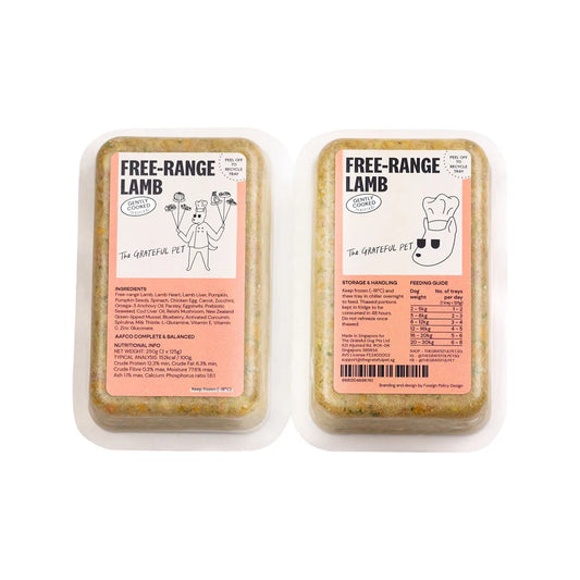 The Grateful Pet - Cooked Cage-Free Lamb Dog Food