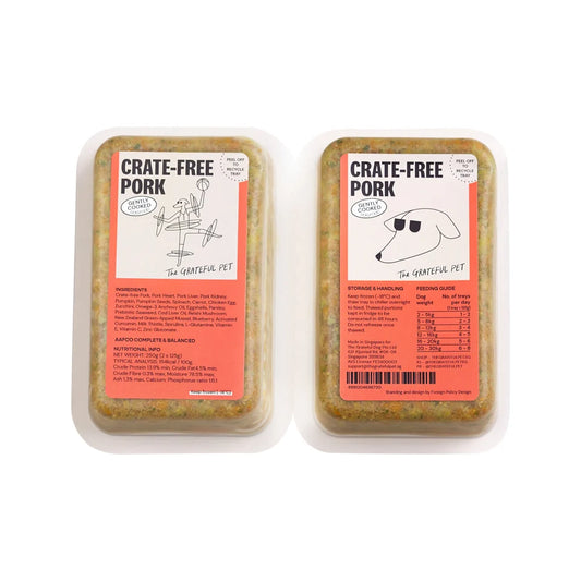 The Grateful Pet - Cooked Cage-Free Pork Dog Food