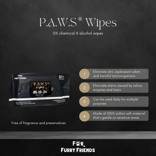 For Furry Friends - Pet’s Activated Water Sanitizer (P.A.W.S) Wipes 60pcs