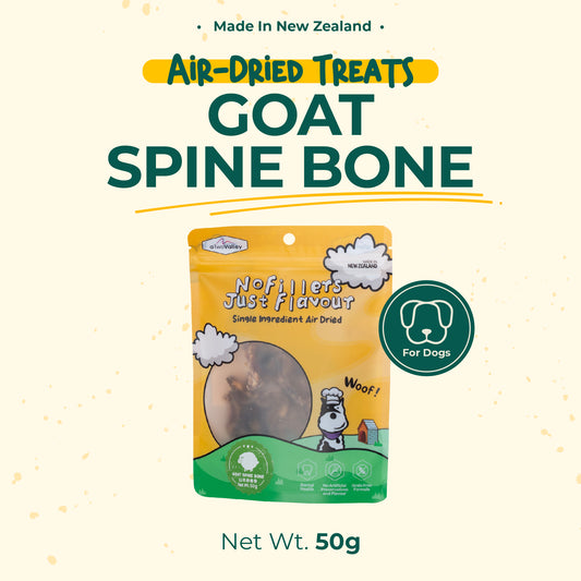 aTwoValley Air-Dried Goat Spine Bone Dog Treat