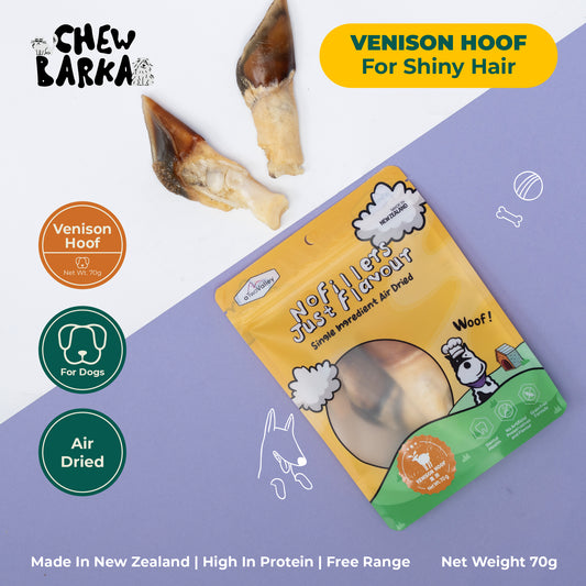 aTwoValley Air-Dried Venison Hoof Dog Treat