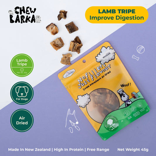 aTwoValley Air-Dried Lamb Tripe Dog Treat