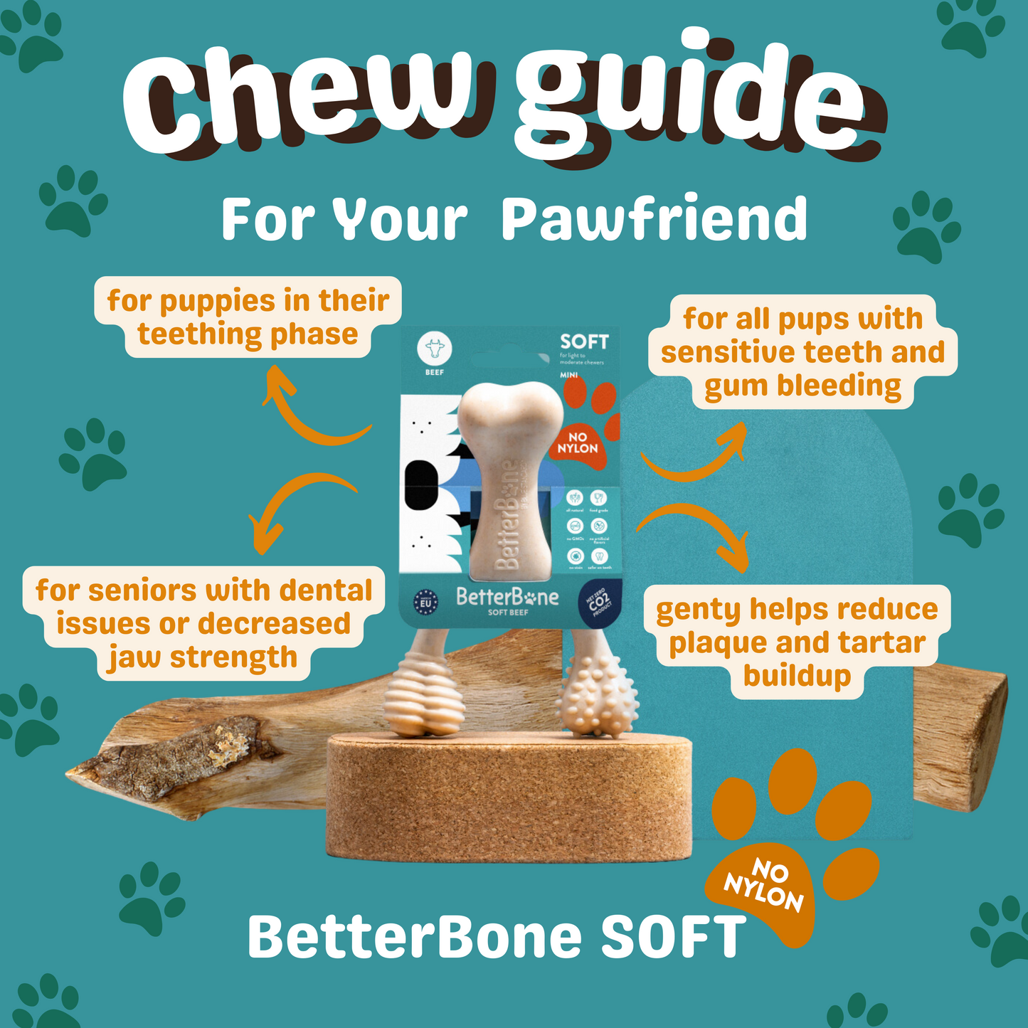Pawvy Betterbone Beef Chew Toy