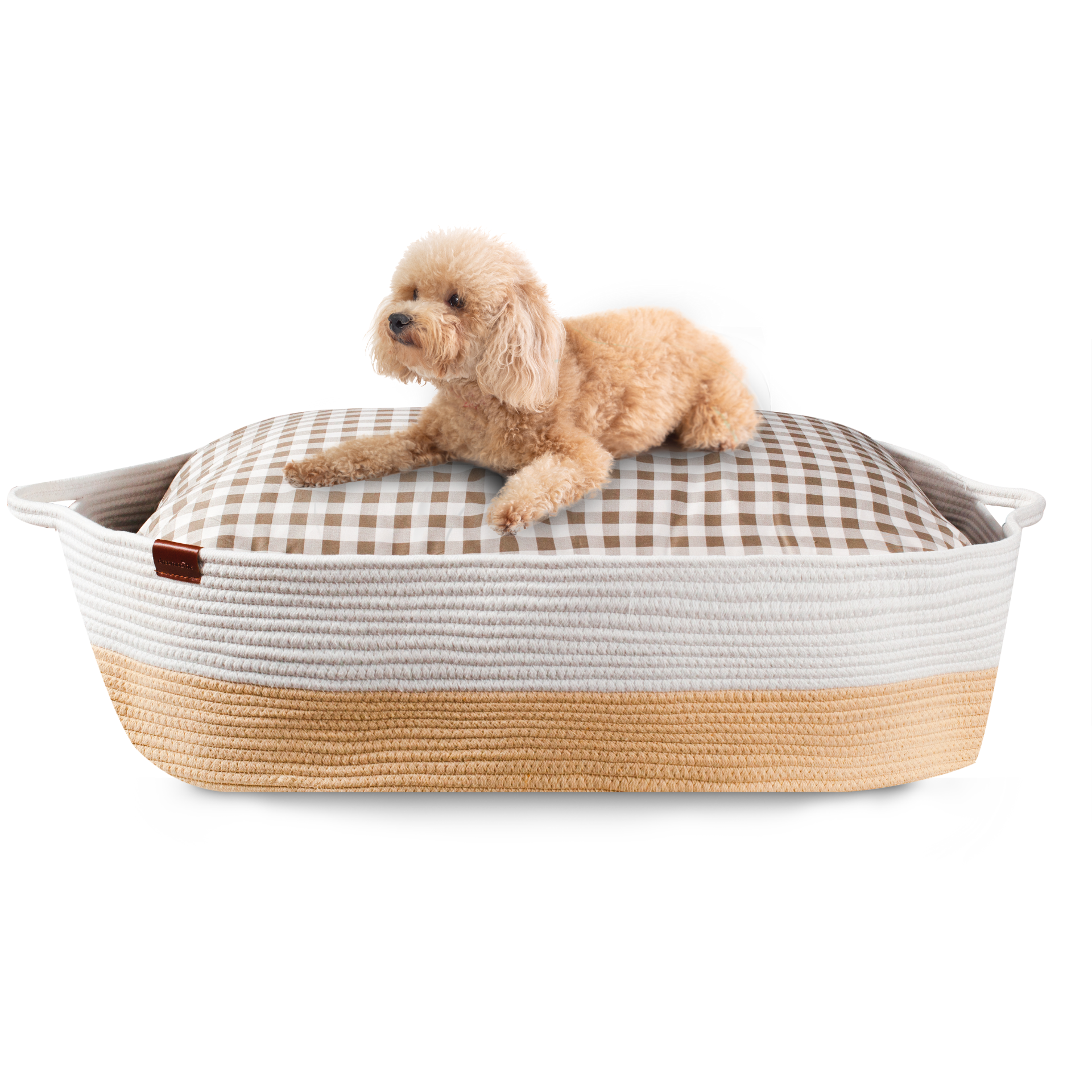 Dreamcastle Dog Knit Basket in Beige