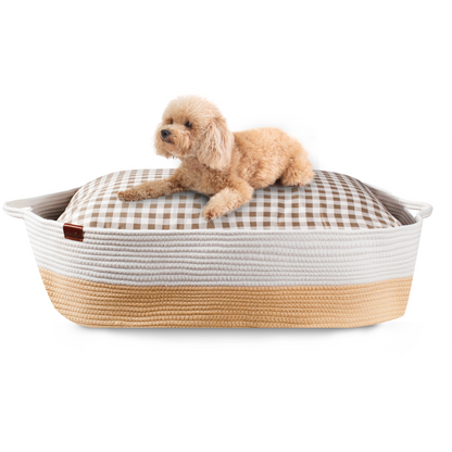 Dreamcastle Dog Knit Basket in Beige
