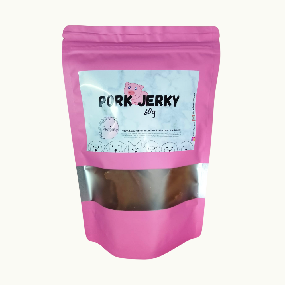 Pawfurry Pork Jerky - 60g