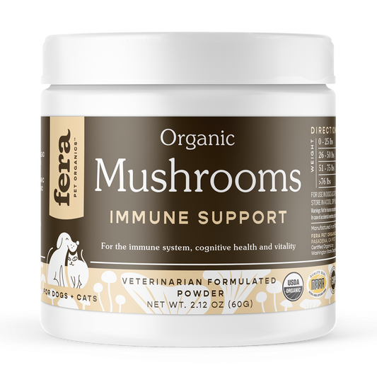 Fera Pet USDA Organic Mushroom Blend for Immune Support (120 servings, powder)