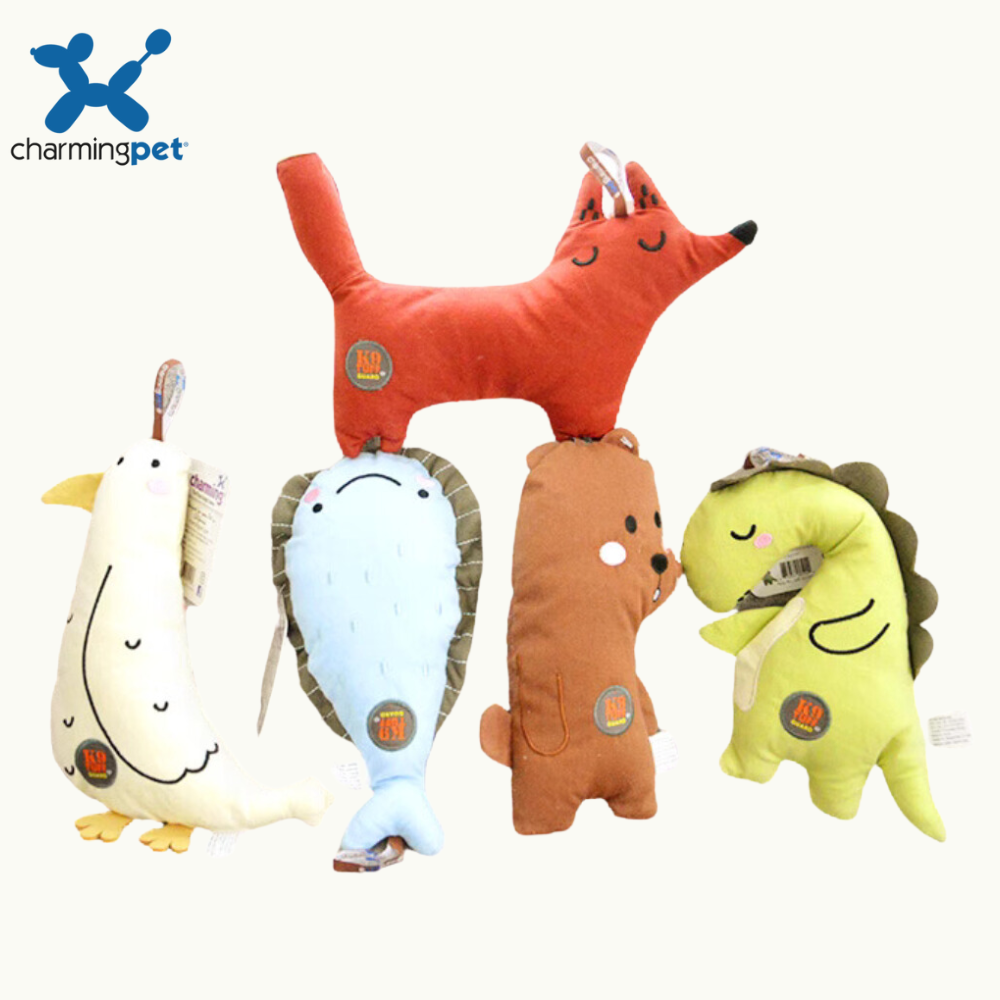 CharmingPet - LINKTUFF Dog Plush Toy Wild Animal Series Dinasour