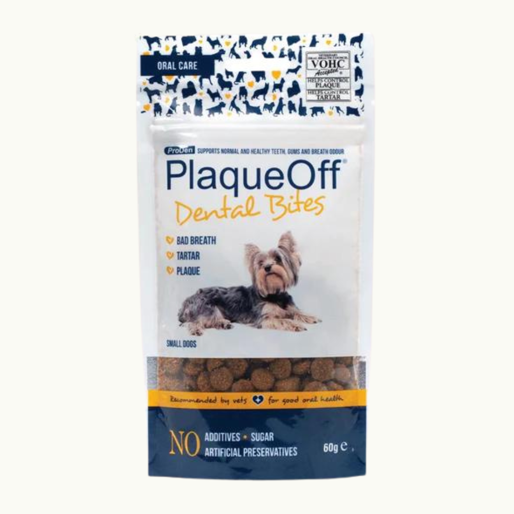 PlaqueOff - ProDen Dental Bites Small Dog Treats 60g