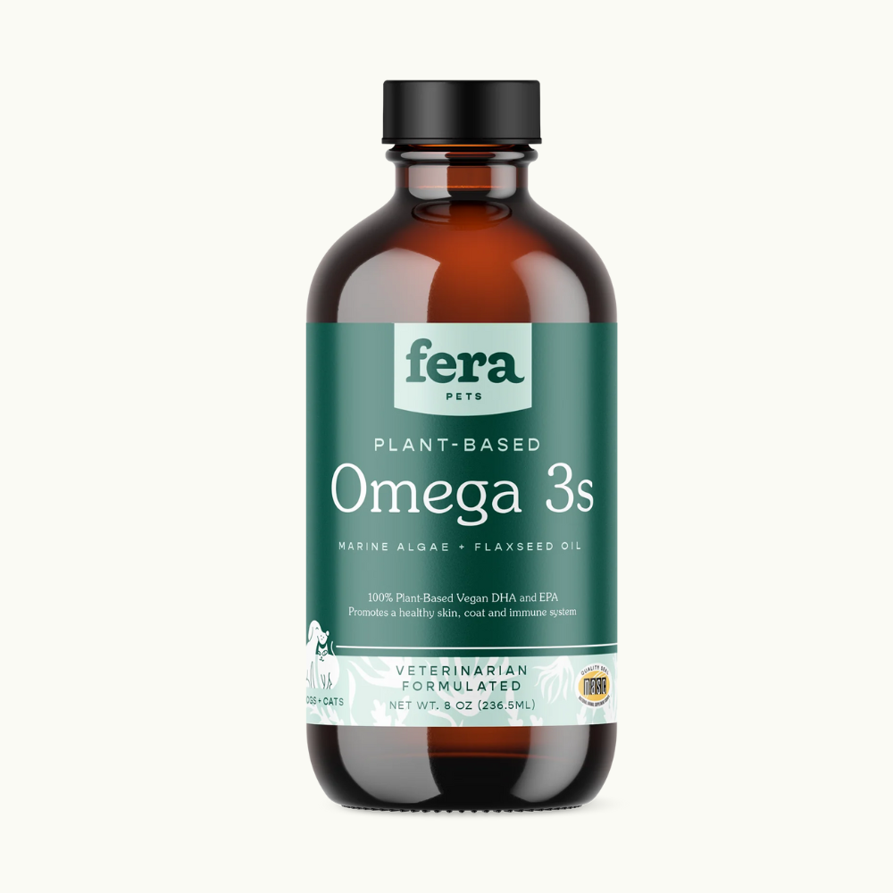 Fera Pets - Vegan Omega-3, 6, 9s Algae Oil for Dogs & Cats 8oz