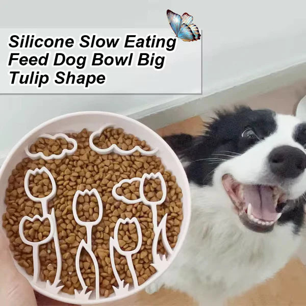 Barkada Tulip Flower Purple Slow Feeder